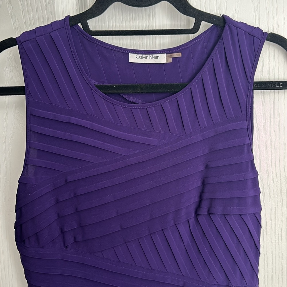 Calvin Klein Purple Bodycon dress, size 6